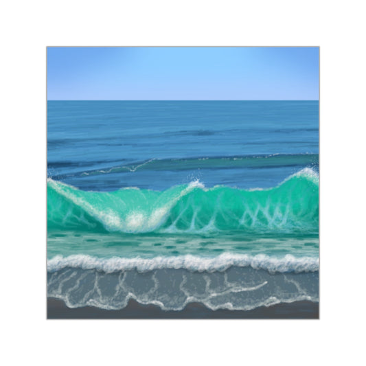 Watching the Waves Sticker