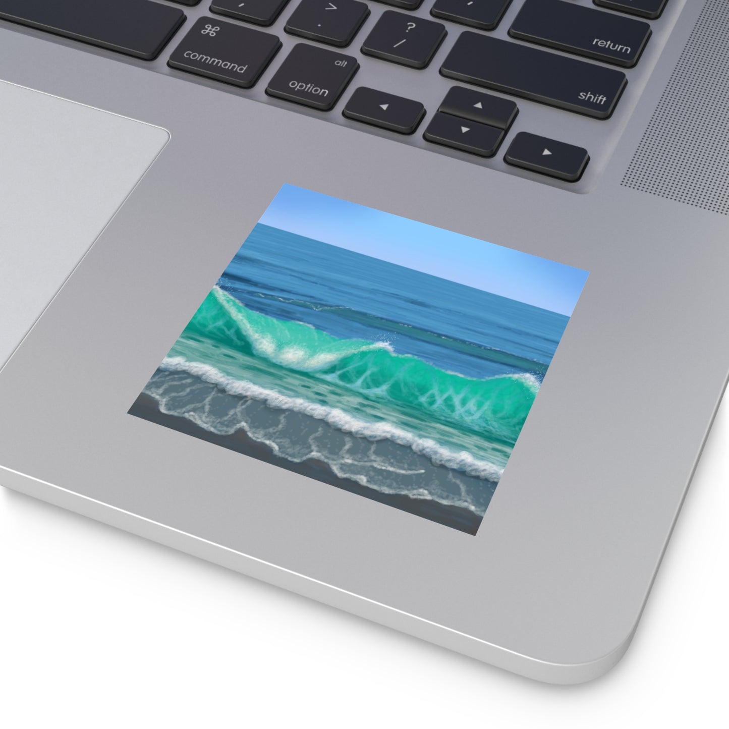 Watching the Waves Sticker